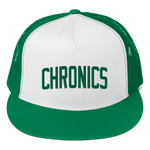 Chronics Collegiate Two-Tone Green/White Trucker Hat