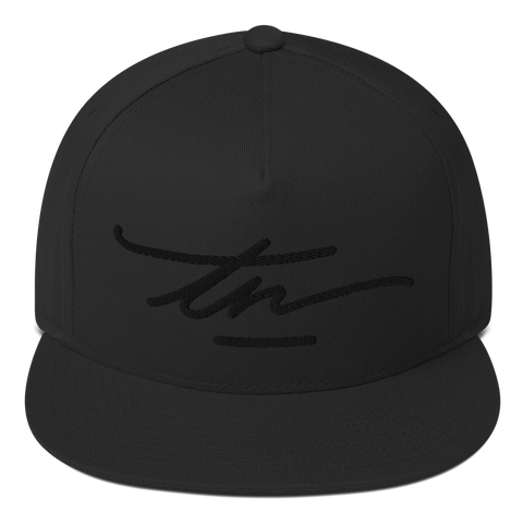 TN Signature Black/Black Flat Bill Snapback Hat