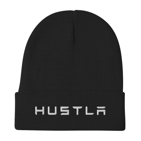 Hustla Black Beanie