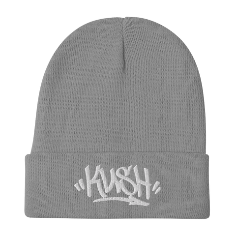 Kush Tag Grey Beanie