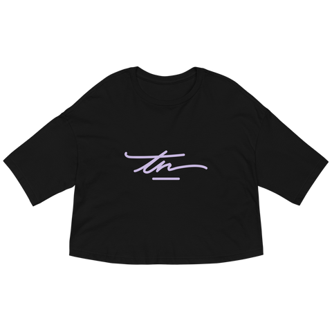 TN Signature Black/Purple Crop Top