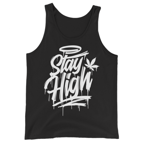 Stay High Black/White Tank