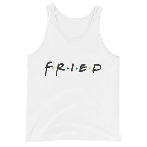 Fried White/Black Tank