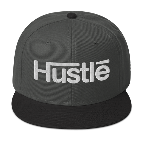 Hustle Two-Tone Black/Charcoal Grey Snapback Hat