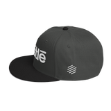 Hustle Two-Tone Black/Charcoal Grey Snapback Hat