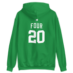 Chronics Collegiate Green/White Hoodie (Front & Back)