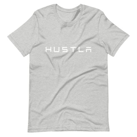 Hustla Heather Grey/White T-Shirt