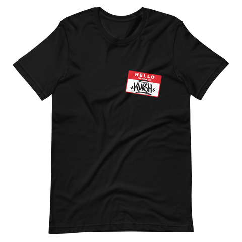 Kush Name Tag Black T-Shirt